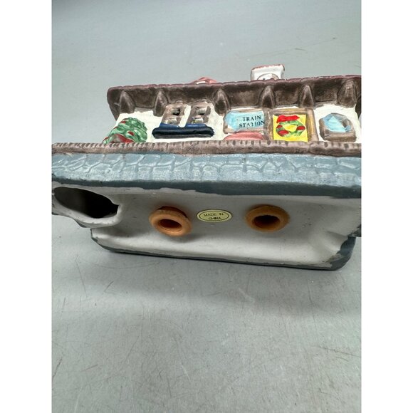 Vintage Noma Dickensville Collectibles Christmas Train Station Figurine READ - Picture 6 of 6